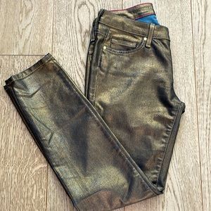 Kate Spade gold bronze jeans